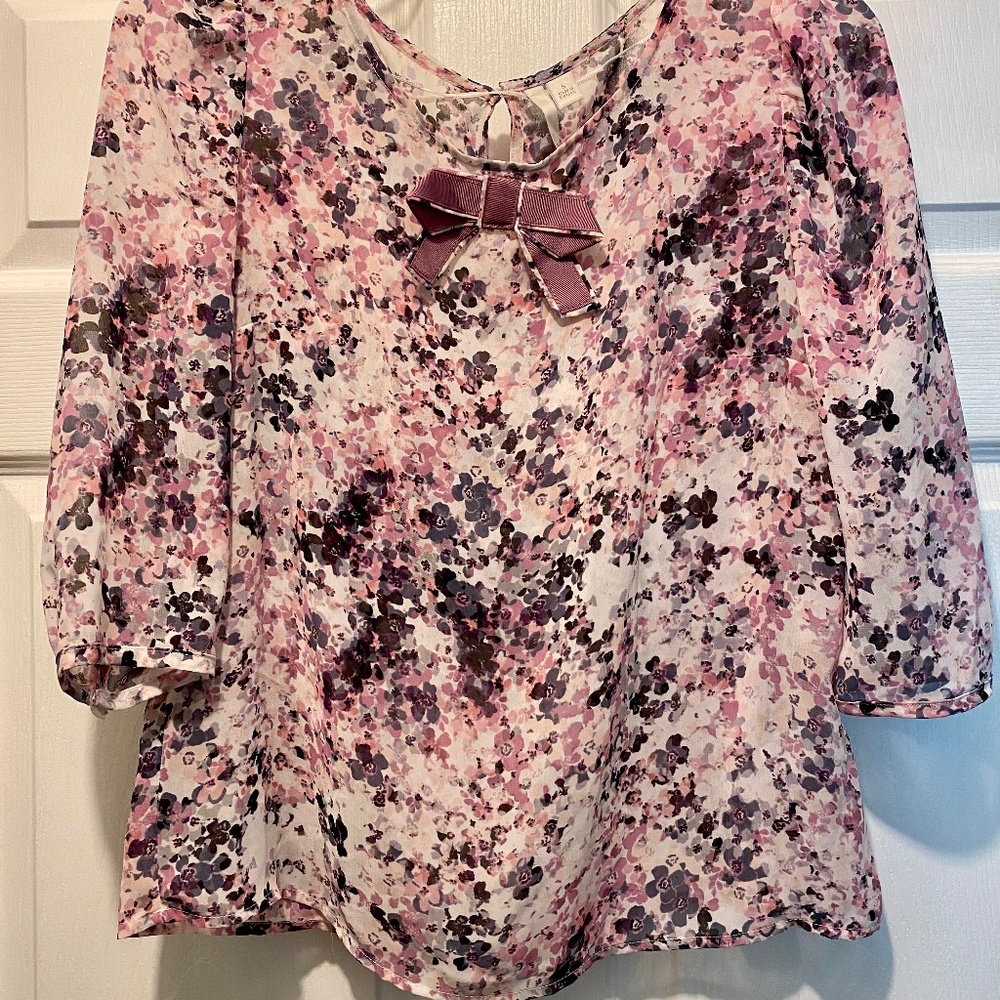 Lauren Conrad floral blouse